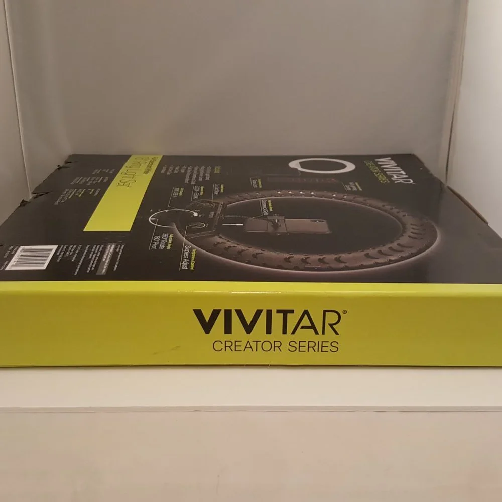 🛑Sold🛑 18" Ring Light Set  Remote Full Spectrum White VIVITAR Creator Ser - Picture 5 of 8